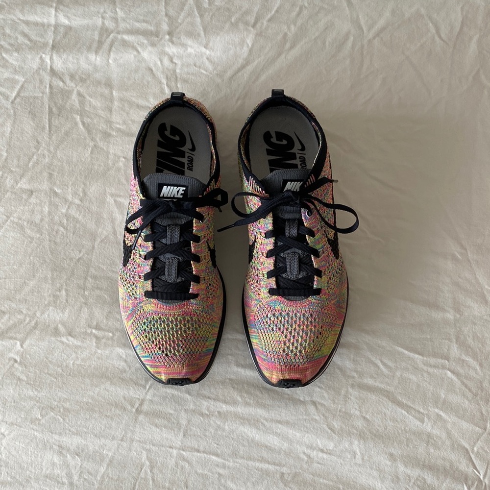Nike Flyknit Racer multi-color 3.0 2016 size 7.5 sneaker shoes kicks wom…